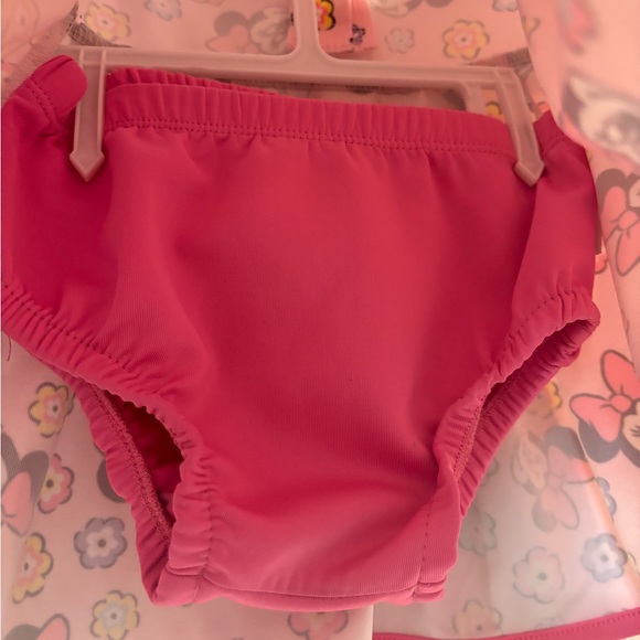 Minnie Mouse Print Disney Kids Baby Girls Pink Flare Dress with Bottom Size 12M - Picture 3 of 9